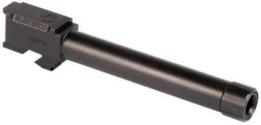 SilencerCo AC864 Threaded Barrel5" 9mm Luger, Black Nitride Stainless Steel, Fits Glock 17 Gen 1-4