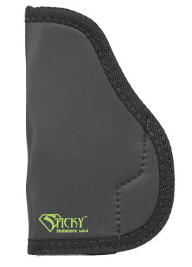 Sticky Holsters LG2 LG-2Black/Green Latex Free Rubber Fits Med/Lg Semi-Auto Ambidextrous