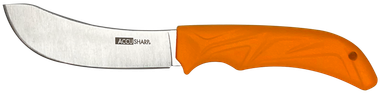 AccuSharp 732C Butcher4" Fixed Butcher Plain Stainless Steel Blade/Blaze Orange Ergonomic Anti-Slip Rubber Handle