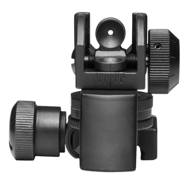 NcStar MARDRS AR15 Rear A2 Backup Iron SightBlack Dual Aperture for AR-15