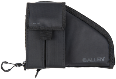 Allen 78-7 Pistol CaseW/Mag Pouch Black Nylon Fits Compact Handguns