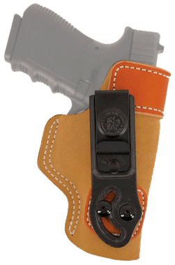 DeSantis Gunhide 106NA77Z0 Sof-TuckIWB Tan Leather/Suede Belt Clip Fits Springfield XD 9/40 Fits 3" Barrel Right Hand