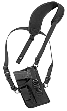 GrovTec US Inc GTHL15105R Trail PackShoulder Black Nylon Harness Fits Large Semi-Auto Fits 4.50-5" Barrel Right Hand
