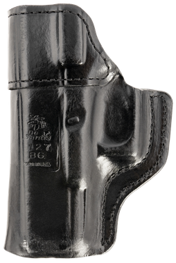 DeSantis Gunhide 127BAB6Z0 Inside HeatIWB Black Leather Belt Clip Fits Glock 19/19 Gen 5/19X/23/32/45 Right Hand