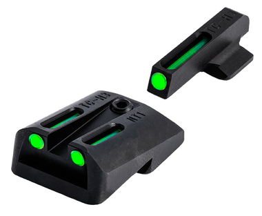 TruGlo TG131NT2 TFOGreen/Tritium/Fiber Optic Front Sight-Green/Tritium/Fiber Optic Rear Sight 1911 Government