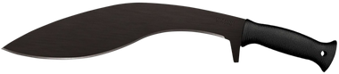 Cold Steel CS97KMPS Kukri Plus 13" Black Matte Baked-On Anti Rust 1055 Carbon Steel Blade/ Black Polypropylene Handle 18" Long Includes Sheath