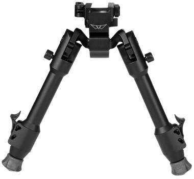 Warne 7901M Skyline Precision Bipodmade of Matte Black Aluminum with Picatinny Rail Attachment Type, Rapid Leg Deployment, 22 Degree Cant, 44 Degree Pan & 6.90-9.10" Vertical Adjustment