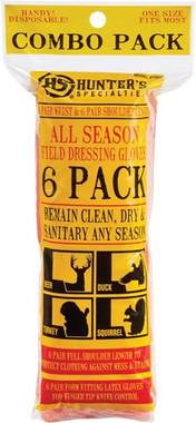 6 PACK COMBO SHOULDER/WRISTHS FIELD DRESSING GLOVES