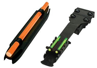 HiViz C4001 C-Series Magnetic Turkey/Deer Sight SetBlack | Orange Fiber Optic Front Sight Green Fiber Optic Rear Sight
