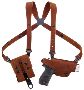 Galco CL2-894R Classic Lite 2.0 Shoulder System Shoulder Fits Chest Up To 56"/Sig P365 X Macro Tan Steerhide Right Hand