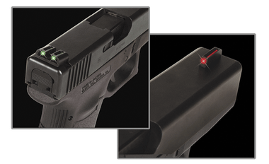 TruGlo TG131K Fiber-OpticRed/Fiber Optic Front Sight-Green/Fiber Optic Rear Sight Kimber 1911