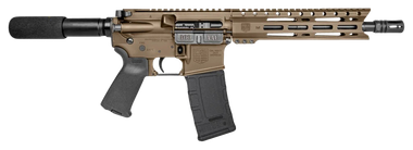 Diamondback DB1915B061 DB15300 Blackout 28+1 10", FDE, Carbon Lower, 9" M-LOK Handguard, Black Padded Buffer Tube/Magpul Grip