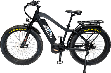 Bakcou E-bikes BMJBB25 Mule Jager Matte Black 18" w/Stand Over Height of 29.50" Frame, Rohloff E-14 (500/14) Speed Hub Bafang M620 Ultra Motor, 35+ mph Speed