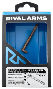 Rival Arms RARA40G001C Precision Striker9mm/40 S&W Glock Gen3-4 Bronze 17-4 Stainless Steel