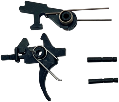 LBE Unlimited AR2STG Replacement Trigger Two-Stage Group, Curved Adj., Fits AR-15