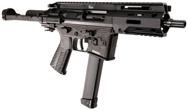 B&T Firearms BT500003PDWGTB SPC9mm Luger 33+1 6.5" Black Steel Barrel, Aluminum Brace Adapter, Black Polymer Grip