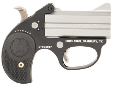 Bond Arms BAST Stinger22 LR 2rd, 3" Double Matte Stainless Steel Barrel, Anodized Aluminum Frame, Black Nylon Grip, Rebounding Hammer, Crossbolt Safety