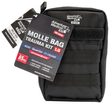Adventure Medical Kits 20640299 MOLLE Bag Trauma Kit 1.0 Treats Injuries/Illnesses Black