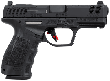 SAR USA SAR9CG3BL SAR9 C Gen3 Compact Frame 9mm Luger 15+1 4" Black Steel Barrel, Black Steel Optic Ready/Ported/Serrated Slide, Black Polymer Frame w/Picatinny Rail, Interchangeable Backstrap Grip