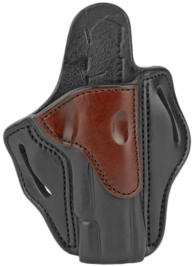 1791 Gunleather BH1BLBR BH1OWB 01 Brown on Black Leather Belt Slide Fits 4-5" 1911