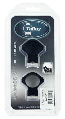 Talley 940707 Scope Mount/Ring ComboBlack Anodized 1" Tube Ruger 10/22 Medium Rings