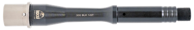 Faxon Firearms 15B35P7NGQ5RNP3 Match Series Gunner 300 Blackout 7.50" QPQ Black Nitride 416R Stainless Steel Recessed Target Crown Steel Barrel