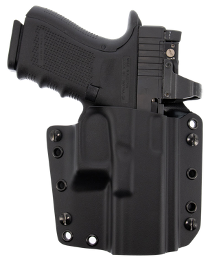 Galco CVS226RB CorvusIWB/OWB Black Kydex Belt Loop Compatible w/ Glock 19X/19 Gen1-5/23 Gen2-5 Belt 1.75" Wide Right Hand