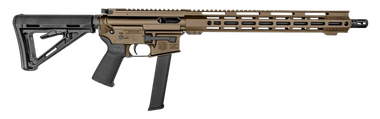 Diamondback DB1418P061 DB159mm Luger 32+1 16", FDE Rec/M-Lok Handgaurd, Carbon Lower, Black Magpul CTR Stock/K2 Grip, Flash Hider