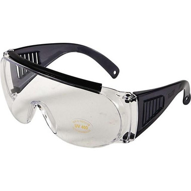 Allen Fit Over Shooting Glasses Black Frames with Clear Lens