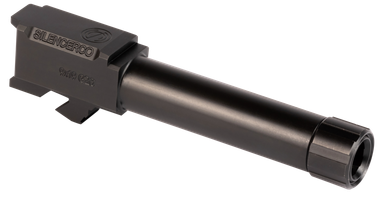 SilencerCo AC1329 Threaded Barrel3.70" 9mm Luger, Black Nitride Stainless Steel, Fits Glock 26 Gen 1-5