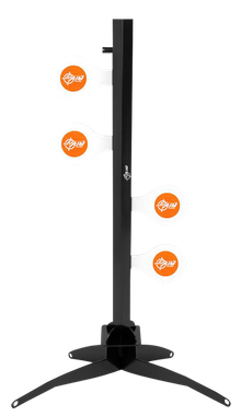 EZ-Aim 15633 Speed Zone Rimfire Dueling TreeRifles/Handguns Orange/White Steel Standing Includes 4 Steel Target Paddles