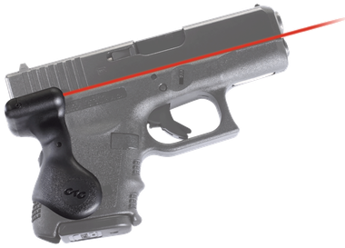Crimson Trace 011340 LasergripsCompatible w/Glock Gen3 26/27/28/33/39 Red Laser Black Polymer