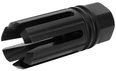 TacFire MZ1005N 6 Prong Flash Hider Black Nitride Steel with 1/2"-28 tpi Threads & 2.22" OAL for 5.56x45mm NATO AR-Platform