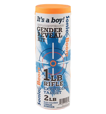 Sonic Boom/jerent SBTGRBOYGender Reveal Kit Rifle Firearm 1 lb Boy