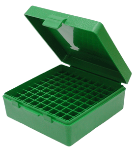 100-ROUNDS GREENMTM AMMO BOX 38/357