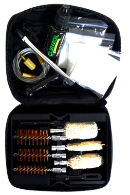 Clenzoil 2465 Field & Range Cleaning Kit Multi-Gauge Shotgun/12 Pieces Black