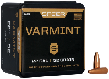 Speer 1035 Varmint22Cal 52gr Hollow Point 100 Per Box/5 Case