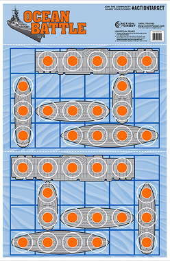 Action Target GSOCEAN100 EntertainmentShips Paper Hanging 23" x 35" Blue/Red 100 Per Box