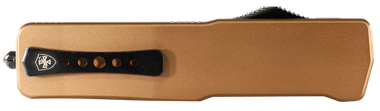 Templar Knife SAAB221 Premium LWSmall 3" OTF Tanto Plain Black Oxide Stonewashed Powdered D2 Steel Blade, 4.50" Bronze Anodized Aluminum Handle