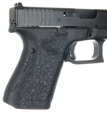 Talon Grips 382R Adhesive GripGlock Gen5 19/23/25/32/38/44 w/No Backstrap, Black Textured Rubber