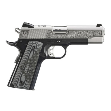 Ruger SR1911 "One Lacey Place" Street Edition Handgun 45 Auto 7rd Magazines(2) 4.25" Barrel Engraved Frame G10 Grips