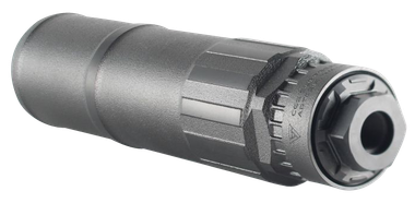 CGS Suppressors CGSHELIOSQDTI Helios QD 36 Cal 1.75" Diameter, Titanium with Black PVD Finish, 5/8"-24 tpi & 1/2"-28 tpi Thread Pattern