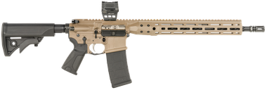 LWRC ICDIR5CK16MLXSBT-KIT Individual Carbine DI Kit 5.56 NATO 16.10" Threaded Barrel, M-LOK Handguard, Black LWRC CompactStock, Black Magpul+ Grip