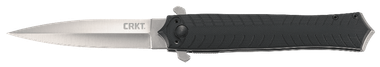 CRKT 2265 Xolotl3.64" Folding Spear Point Plain Satin 4116 Stainless Steel Blade/Black G10 Handle Includes Pocket Clip