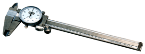 STEEL 0.001" GRADUATIONSRCBS DIAL CALIPER 6" STAINLESS