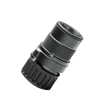 B&T Firearms SD-145504 HUB Adapter7.62 Black Titanium/Stainless Steel