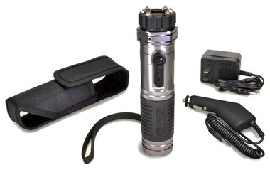ONE MILLION VOLTS RECHARGEABLEPSP ZAP STUN GUN/FLASHLIGHT