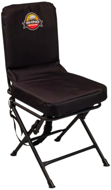 Rhino Blinds RC2281 Padded Swivel Hunting Chair360 Degree Swivel Black 600D Polyester
