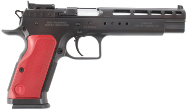 Tanfoglio TFGOLDM10OR Gold Match10mm Auto 14+1, 6" Blued Polygonal Rifled Barrel, Blued Optic Ready/Ported/Serrated Steel Slide, Blued Steel Frame w/Beavertail