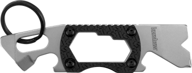 Kershaw 8810X PT-2Silver 3CR13 Steel Bead Blasted Fixed 3.25" Long Black K Textured Glass-Filled Nylon Handle